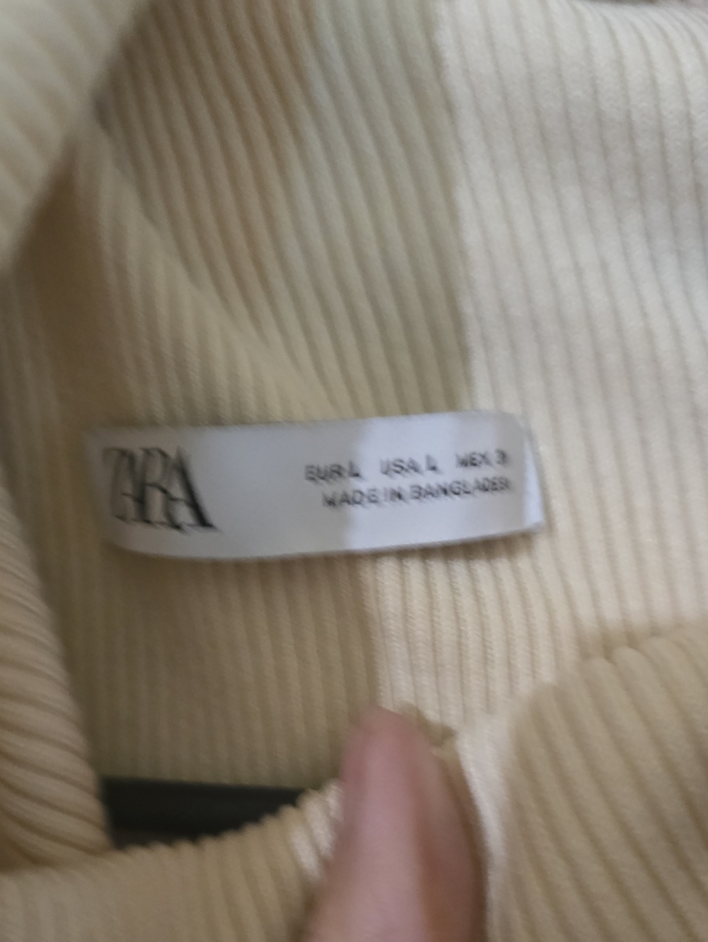 Zara Sleeveless Cowl Neck Sweater - Pale Yellow - Picture 7 of 8